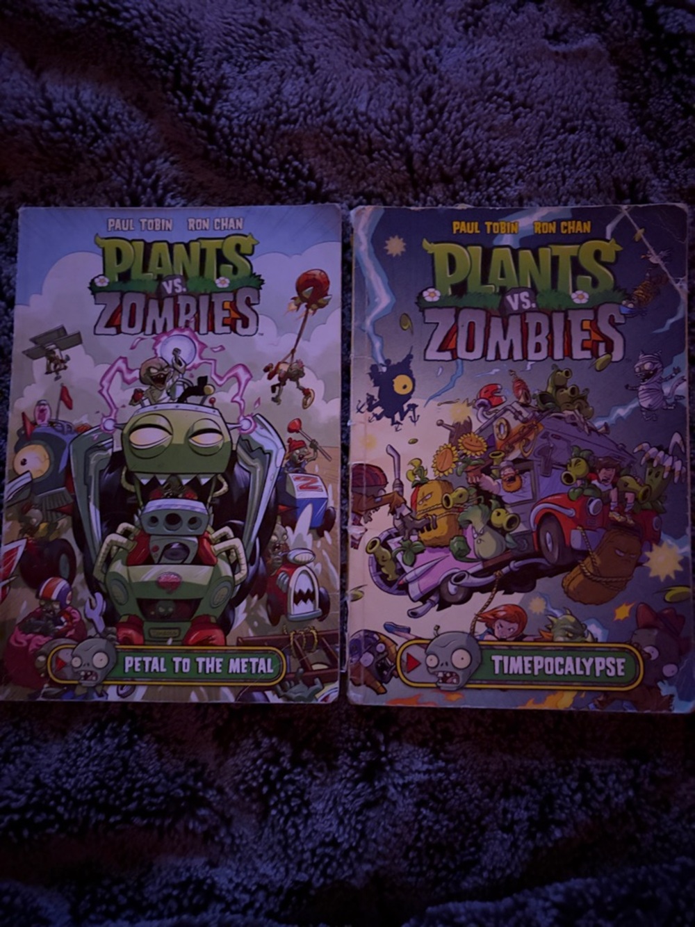 Plants VS Zombies Kids Graphic Novel Set Petal To The Metal/Timepocalypse